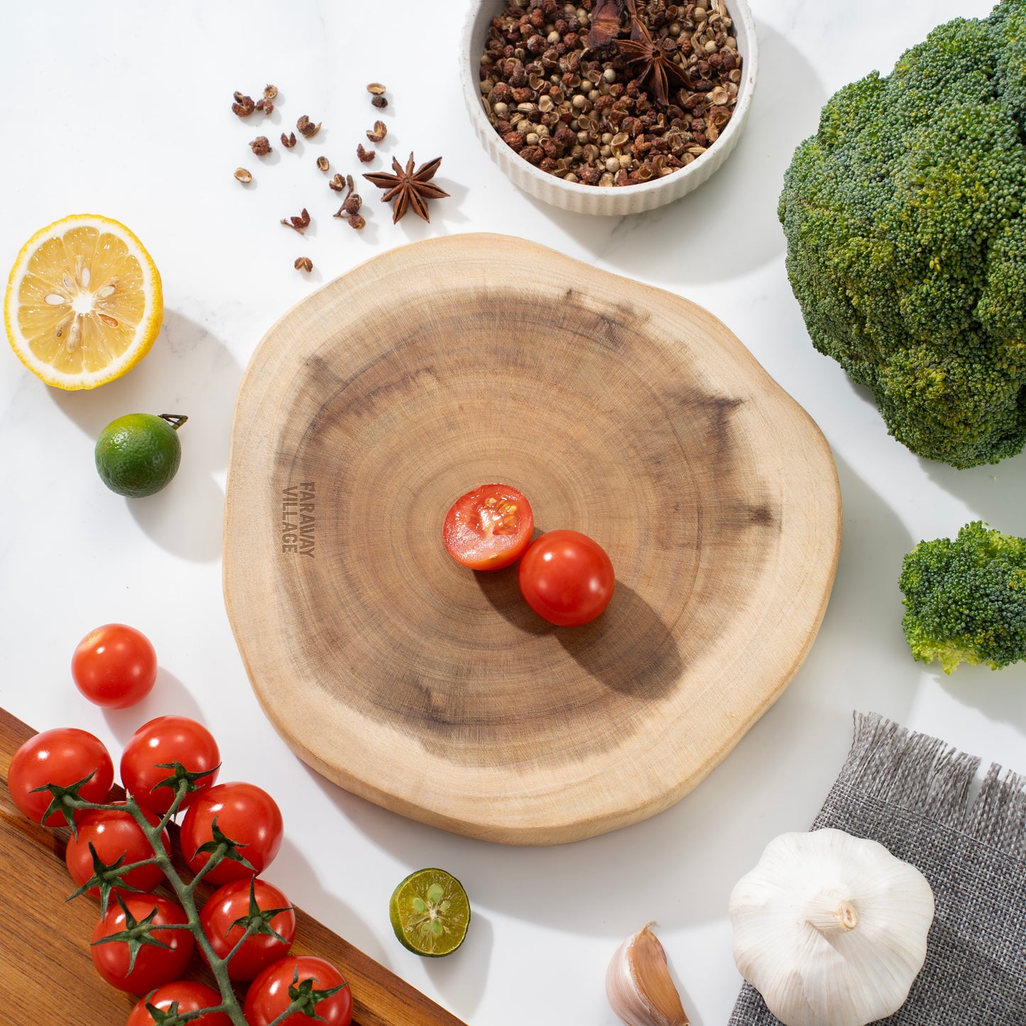 Rustic Acacia Slice Board