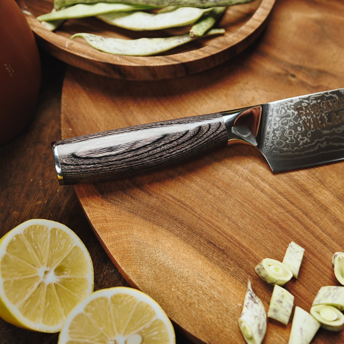 Damascus Nakiri Knife