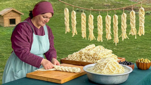 Traditional Azerbaijani Braided Cheese & Savory Olive Cake