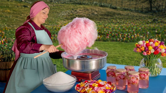 Traditional Azerbaijani Tulip Cotton Candy