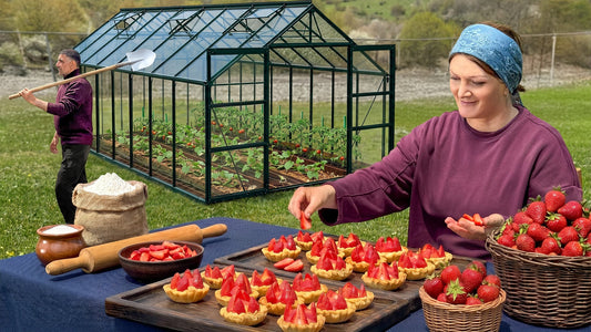 Village-Style Layered Beef Kebabs and Fresh Strawberry Custard Tartlets