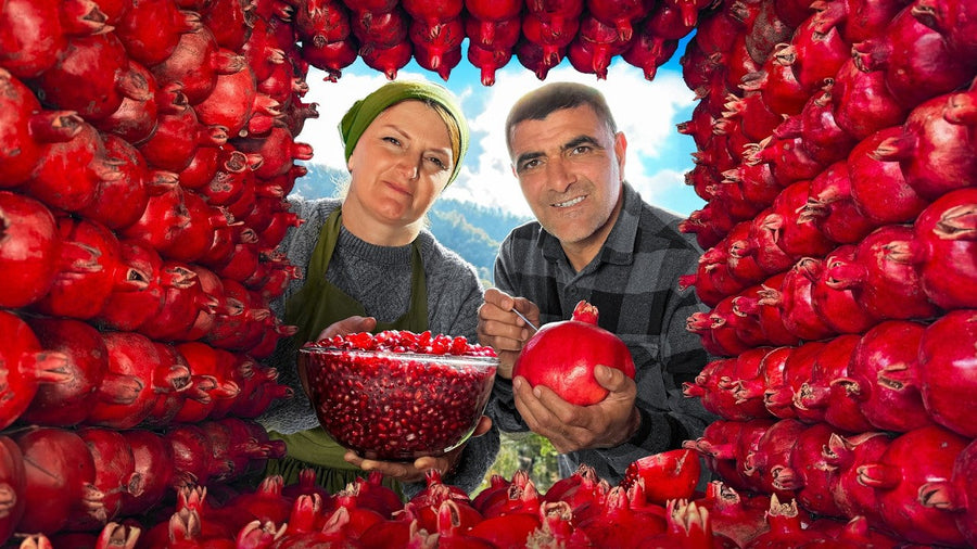 Traditional Azerbaijan Pomegranate Churchkhela & Village Chicken Salad