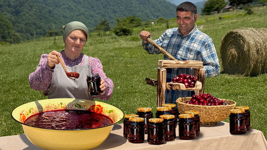Authentic Azerbaijani Fruit Preserves and Open-Fire Lamb Kebab