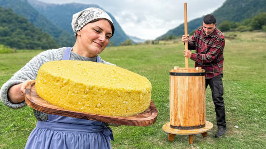 Traditional Azerbaijani Braided Village Bread, Authentic Azerbaijani Cabbage Dolma (Kelem Dolmasi)