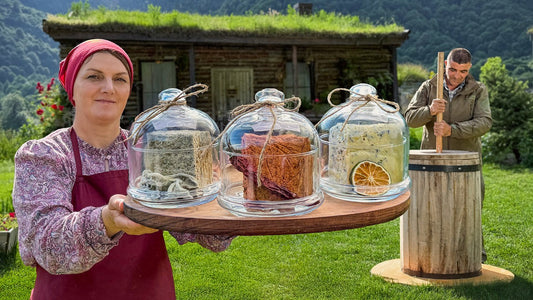 Traditional Azerbaijani Flavored Butter, Fire-Grilled Village Steaks