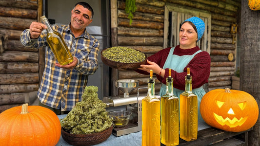 Authentic Azerbaijani Stuffed Pumpkin with Slow-Roasted Lamb (Balqabaq Dolmasi)