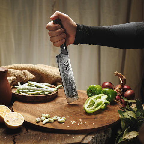 Damascus Nakiri Knife