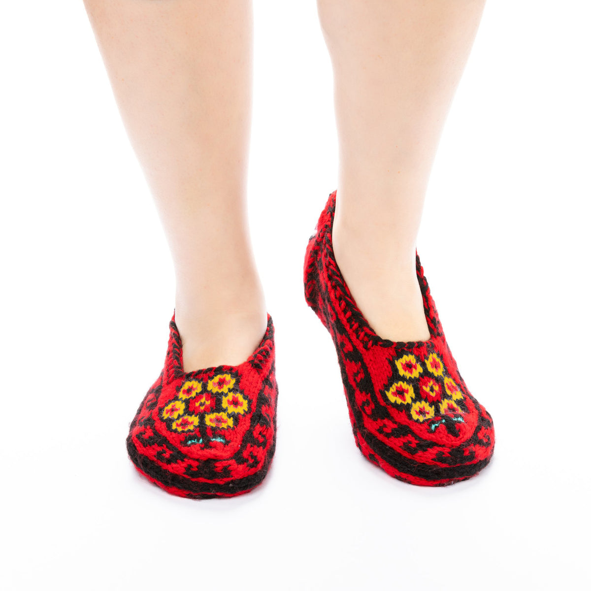 Handmade Socks Scarlet Sunflower
