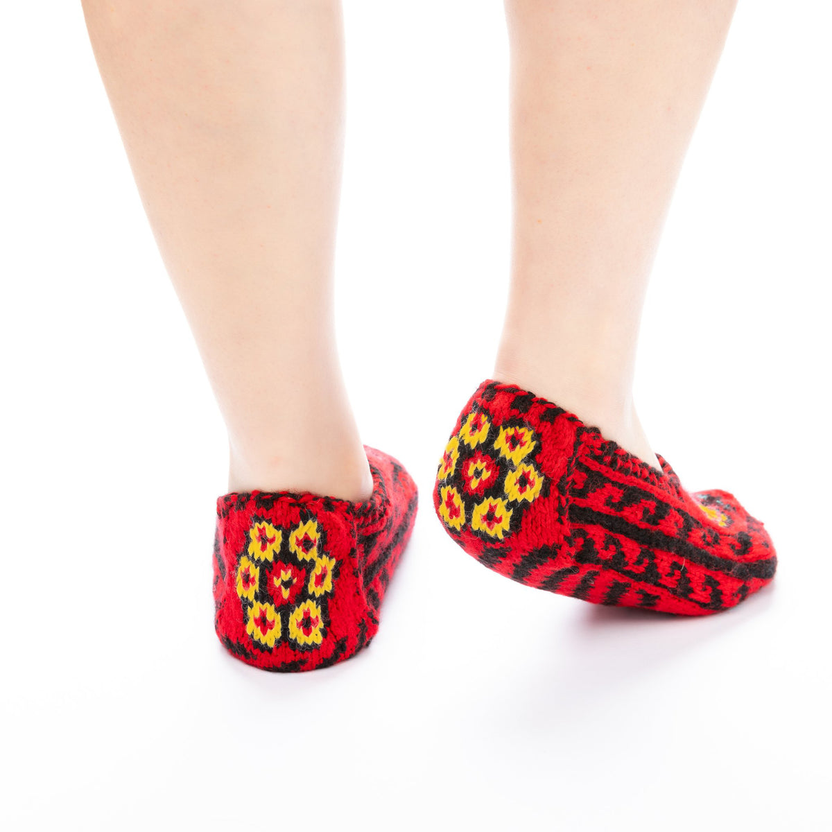 Handmade Socks Scarlet Sunflower