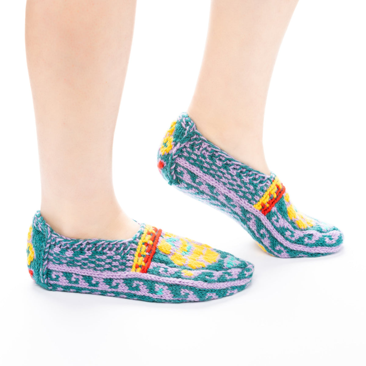 Handmade Socks Dark-Green Sunshine