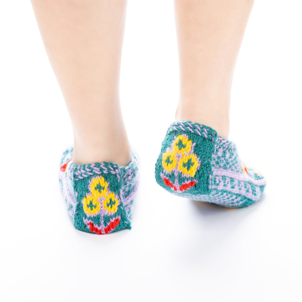 Handmade Socks Dark-Green Sunshine
