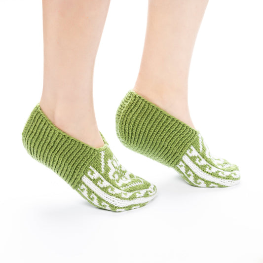 Handmade Socks Light-Green Snowdrop